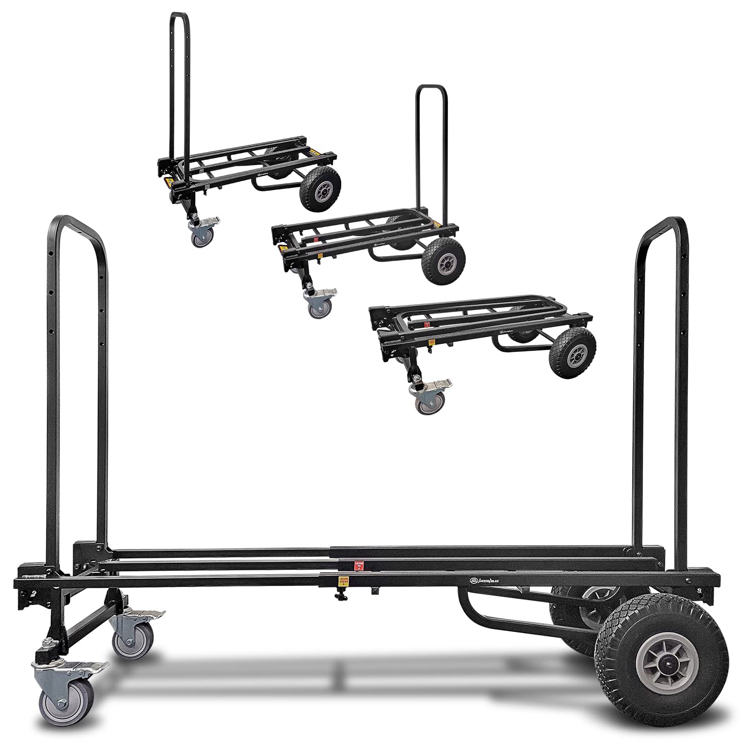 AxcessAbles Heavy Duty Folding Equipment Dolly Cart with Wheels